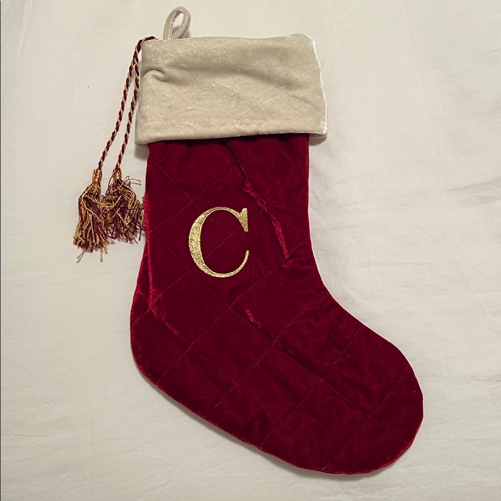 Red and Gold Christmas Stocking